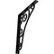 Ekena Millwork Tristan Wrought Iron Bracket, (Single center brace), Powder Coated Black 1 1/2"W x 12"D x 15"H BKTM01X12X15STN - alternate 1